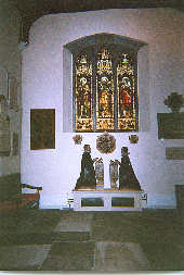 Picture of William Gerard's monument inside St Mary's Church