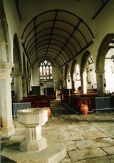 Photo: Interior view of the nave, looking East