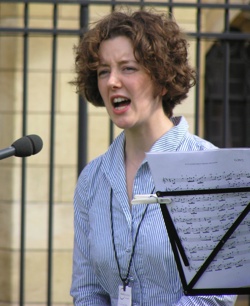 Dr Laura Stewart who gave the address