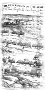 Sprigges plan of the Battle of Naseby 1645