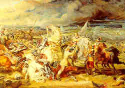 Painting of Battle of Marston Moor by Ward 