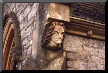 Picture of Cromwell's bust at St Mary's Church, Bicton
