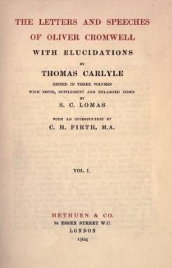 The Letters and Speeches of Oliver Cromwell by Thomas Carlyle complete text